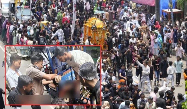 তাজিয়া মিছিল থেকে ধাওয়া দিয়ে যুবককে কুপিয়ে হত্যা