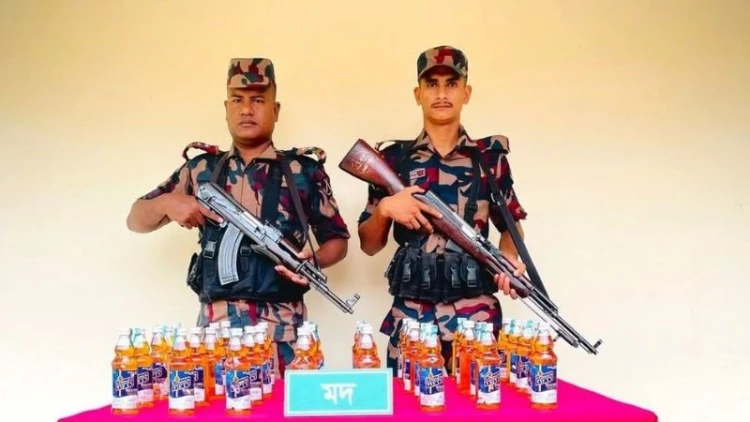বিরলে ভারতীয় মদ উদ্ধার