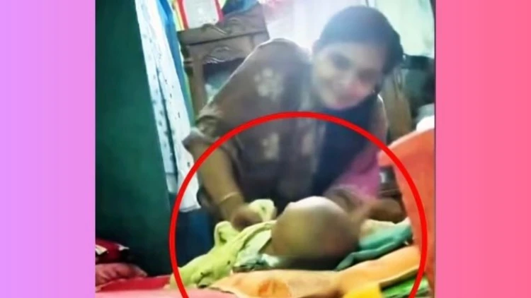 দুই মাসের শিশুর পা ভেঙ্গে দিল আপন চাচি
