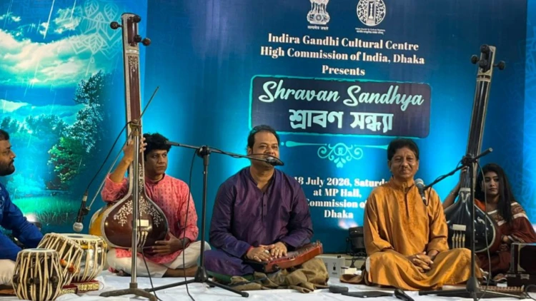 ঢাকার ভারতীয় হাইকমিশনে সুরের মেলা ‘শ্রাবণ সন্ধ্যা’