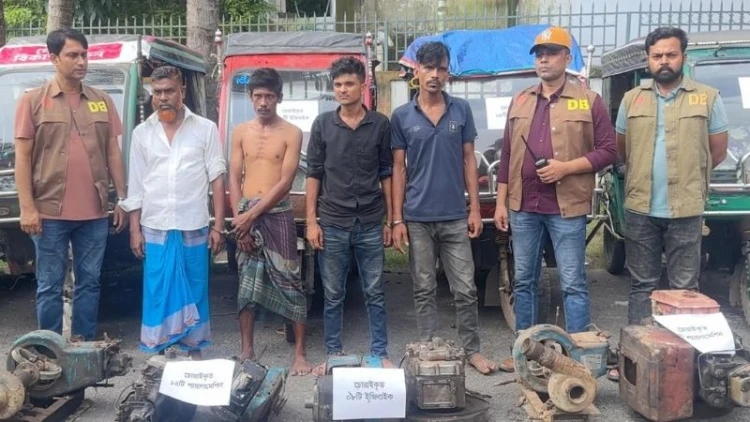 বাগেরহাটে ইজিবাইক শ্যালোমেশিনসহ ৪ চোর গ্রেপ্তার