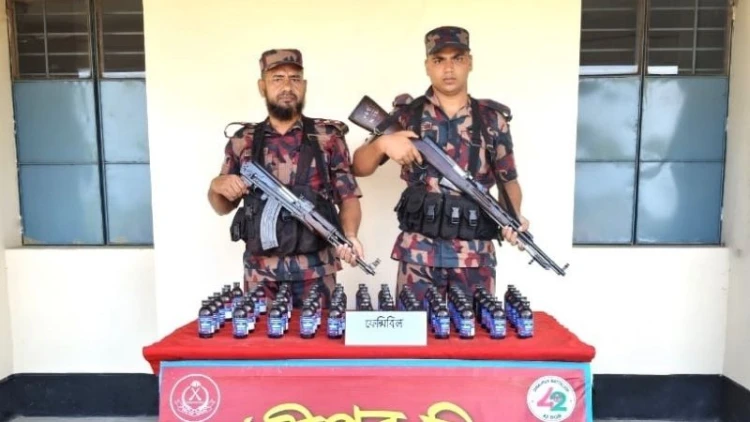 দিনাজপুরে বিজিবির অভিযানে বিপুল মাদক উদ্ধার