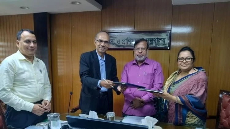 মৎস্য ও প্রাণিসম্পদ মন্ত্রণালয় ও আইসিসিসিএডির মধ্যে সমঝোতা স্মারক সই