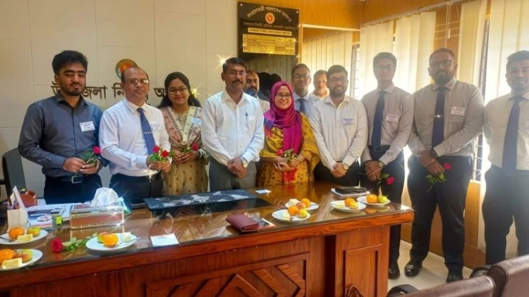 কালকিনিতে ইউএনওর সঙ্গে ক্যাডার কর্মকর্তাদের সৌজন্য সাক্ষাৎ